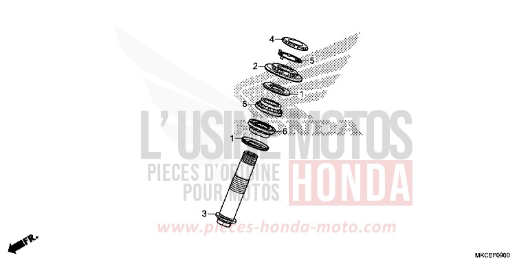 SHAFT ROD for Gold Wing DARKNESS BLACK METALLIC (NH463) from 2019